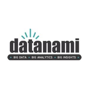 Logo of datanami with blue lines above the letters. Below, in smaller font, are the words BIG DATA, BIG ANALYTICS, and BIG INSIGHTS, each separated by a dot.