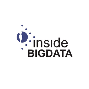 Logo for Inside BigData featuring a circular blue icon with stylized white keyhole shape and scattered dots, followed by the text inside BIGDATA in black.