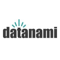 Logo of datanami in bold black letters with small teal lines emanating upwards from the center of the a, resembling data signals or a digital pulse. The background is white.