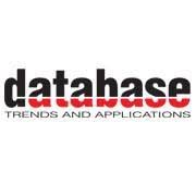 Logo of Database Trends and Applications featuring the word database in bold black font with TRENDS AND APPLICATIONS in smaller red font beneath it, highlighting the latest Graph Database Trends.