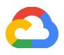 Google Cloud logo featuring a stylized cloud outlined with segments in red, yellow, green, and blue, representing Googles brand colors.