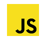 A yellow square with the bold, black letters JS in the center, representing the JavaScript programming language logo.