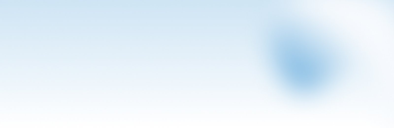 Light blue and white gradient background with a soft, blurry blue shape on the right side. The image has a calming and minimalistic appearance.